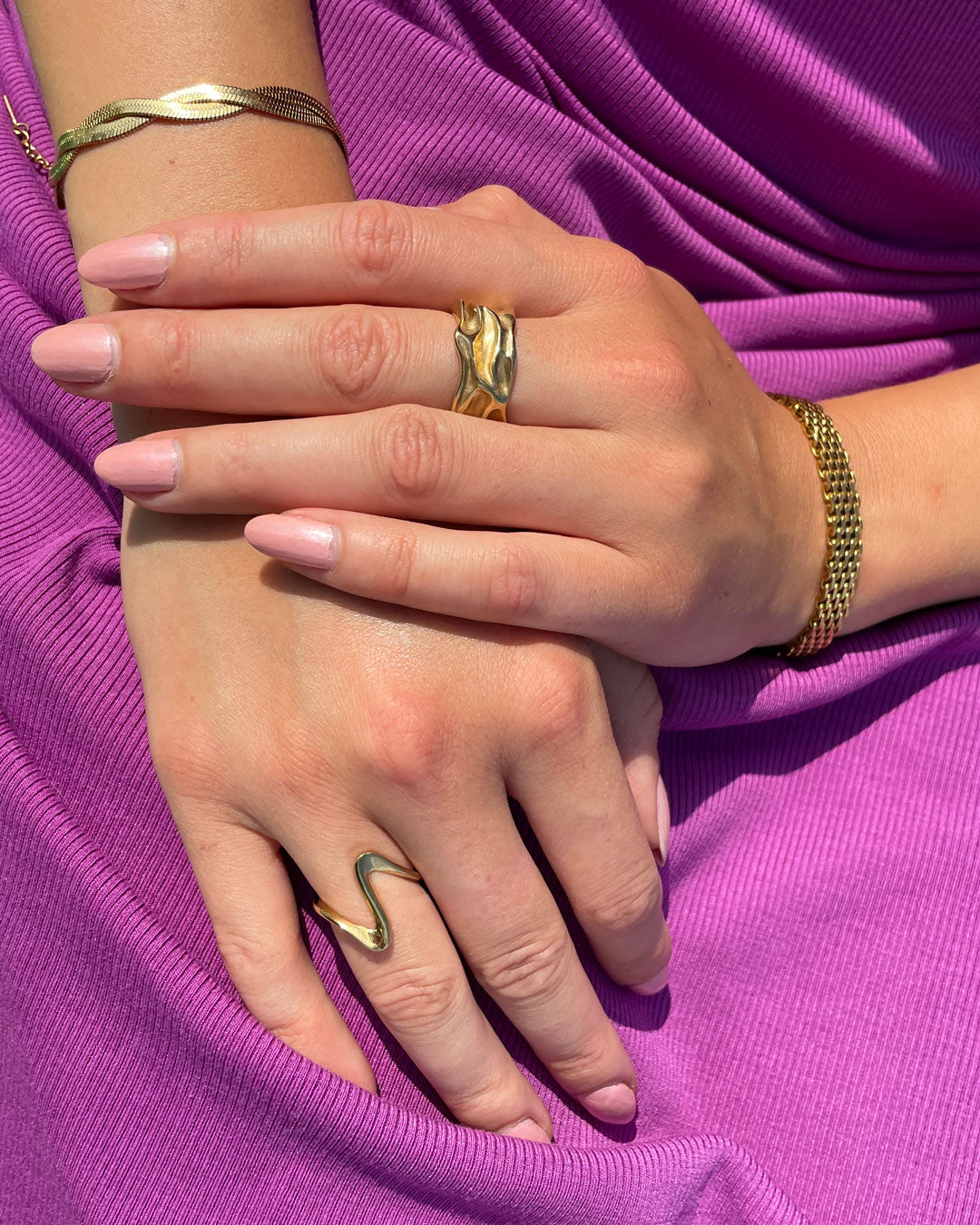 Jaylinette | Oversized 18K Gold Ring