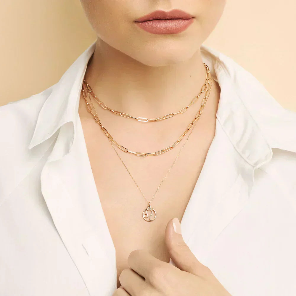 Rosalyette 18k Gold Zodiac Sign Necklace
