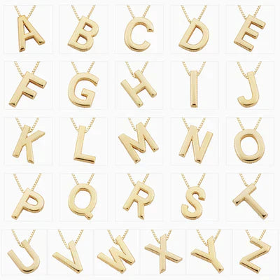 Enzhalynne | 18K Gold Initials Necklace