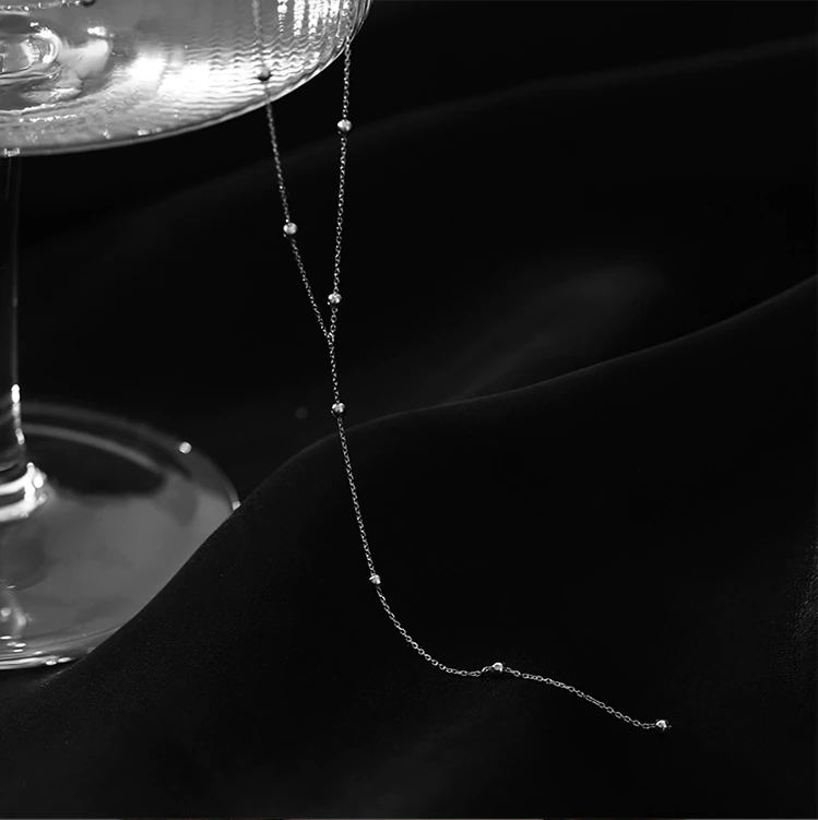 Tassel-Embellished Collarbone Necklace