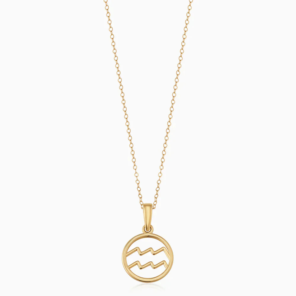 Rosalyette 18k Gold Zodiac Sign Necklace