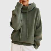 Cozy Turtleneck Sweater in Tin Color