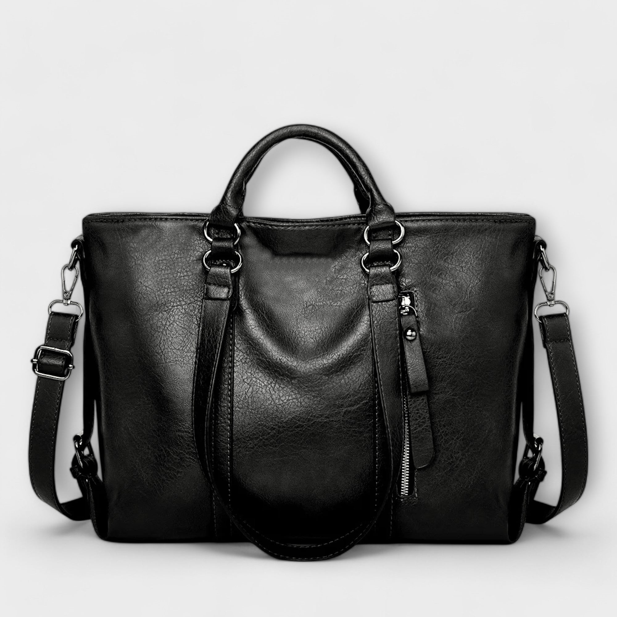 Olivia - Spacious Leather Tote