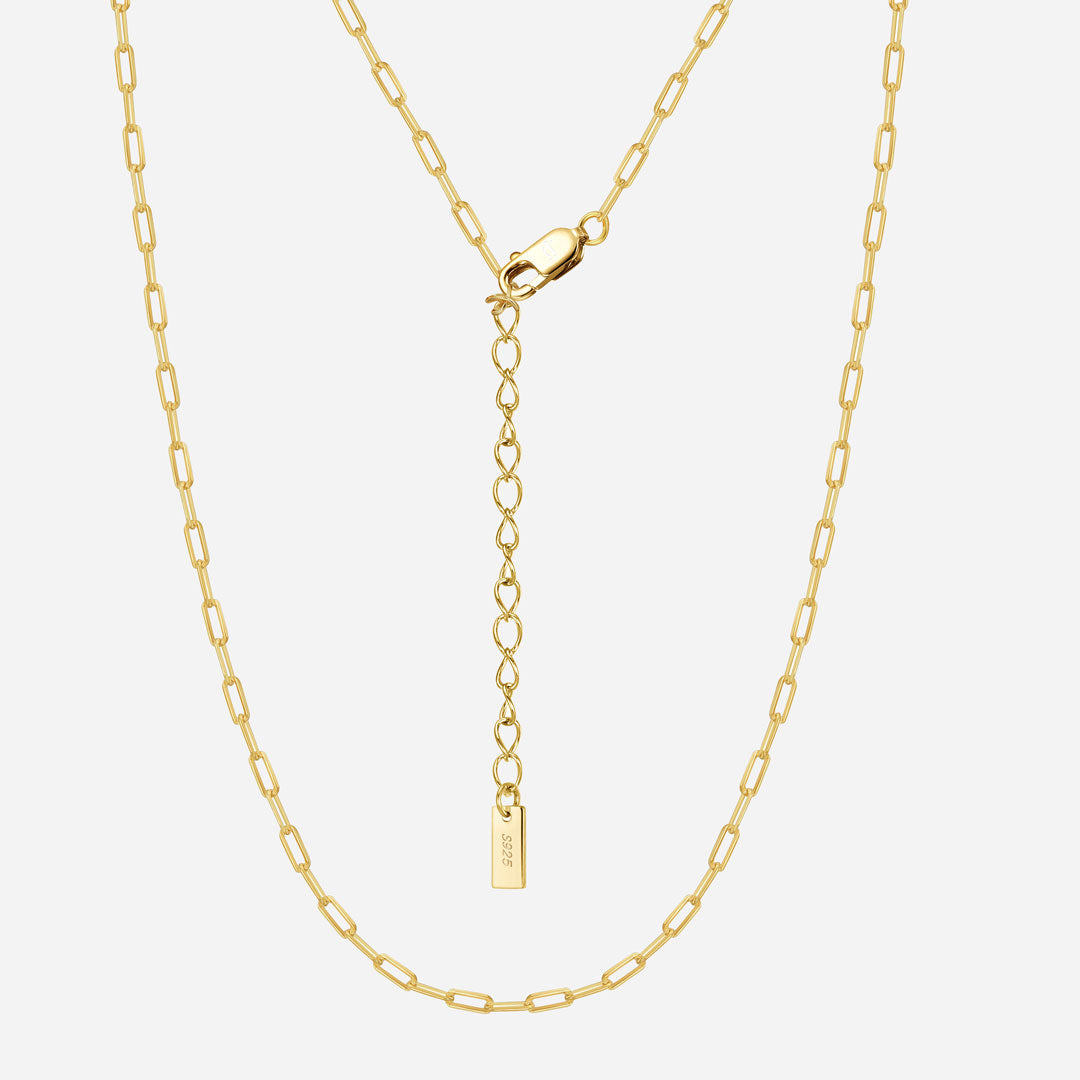 Tiaralynn | 18K Gold Small Paper Necklace