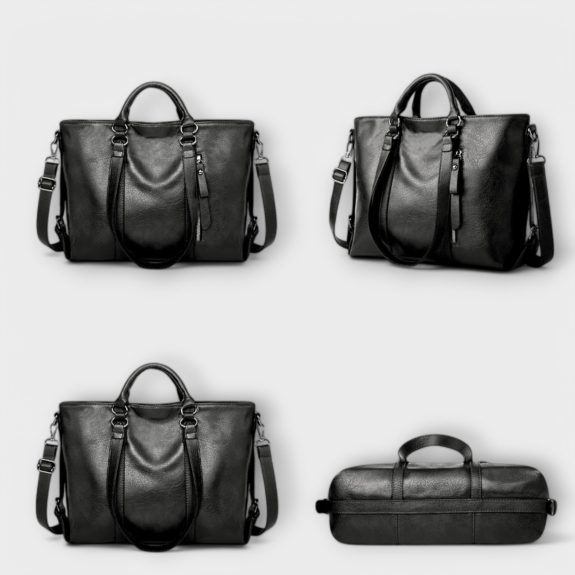 Olivia - Spacious Leather Tote