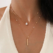 Classic Gold Pendant Necklace Set