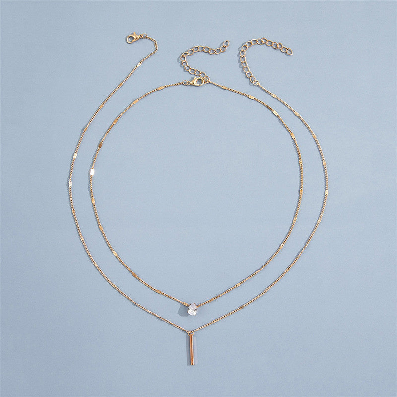 Classic Gold Pendant Necklace Set