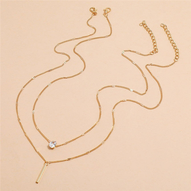 Classic Gold Pendant Necklace Set