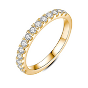 Zariahlene 18k Gold Diamond Button Ring