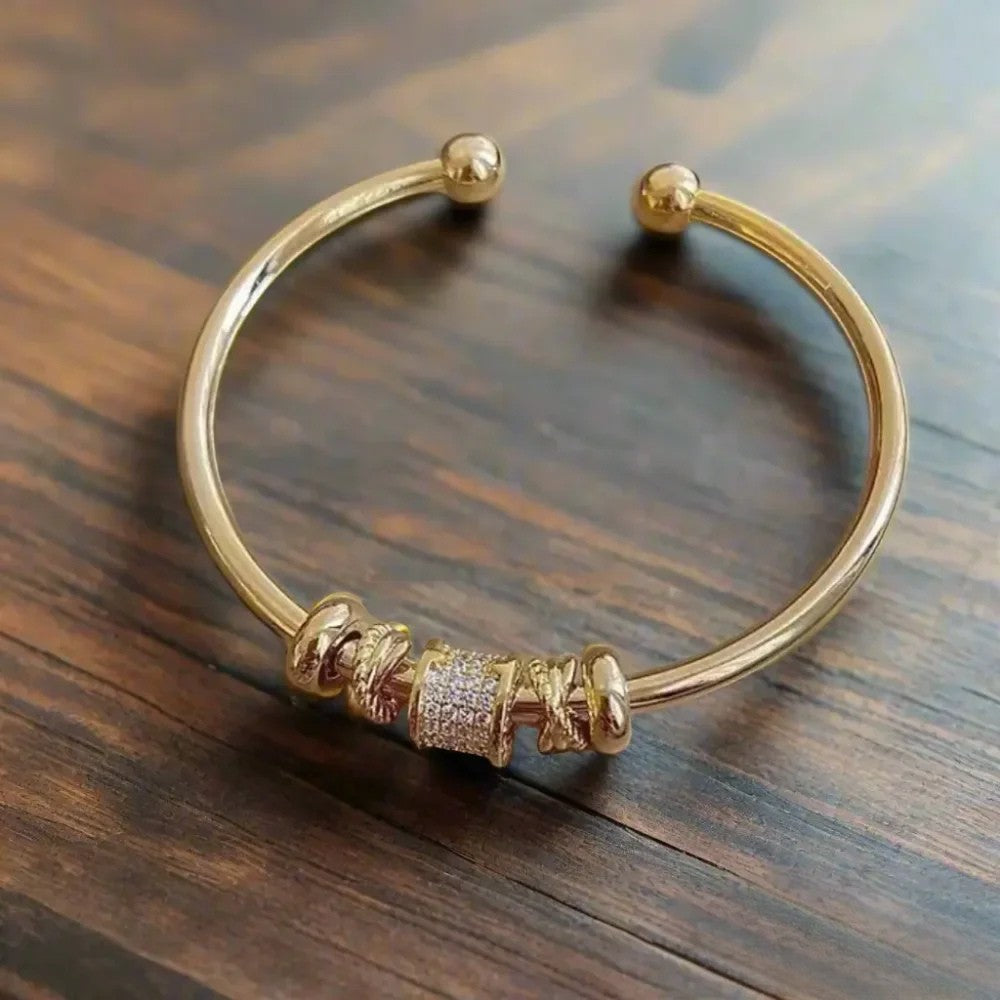 Gold Charm Adjustable Bracelet