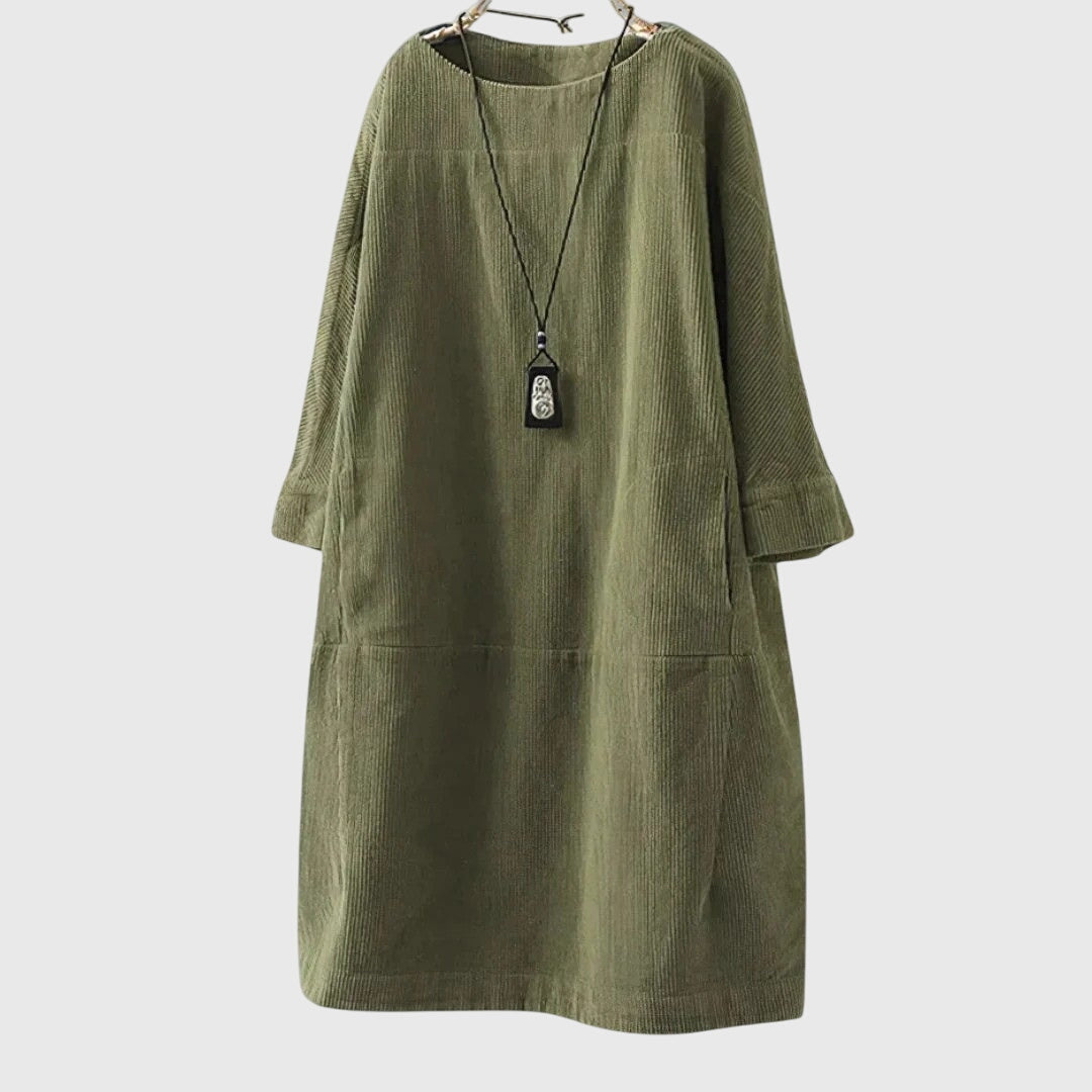 Grace | Easygoing Corduroy Midi Dress