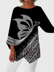 Alayah™ | Chic Crew Neck Blouse