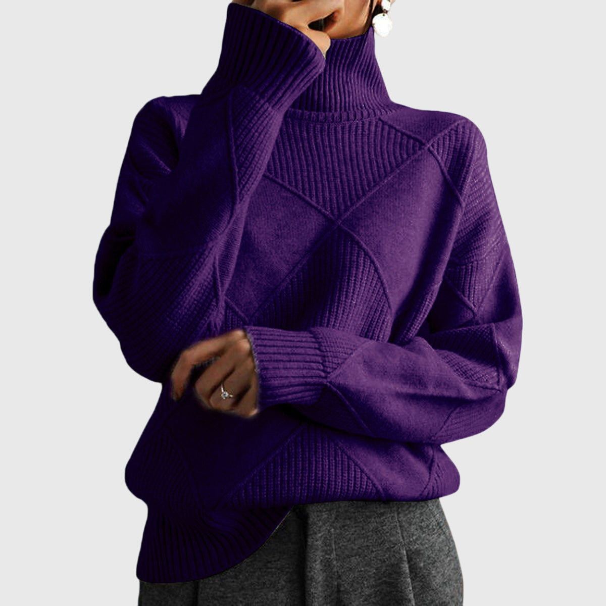 Angela™ Cozy Turtleneck Sweater
