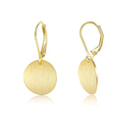 Vintage-Inspired Golden Disc Earrings