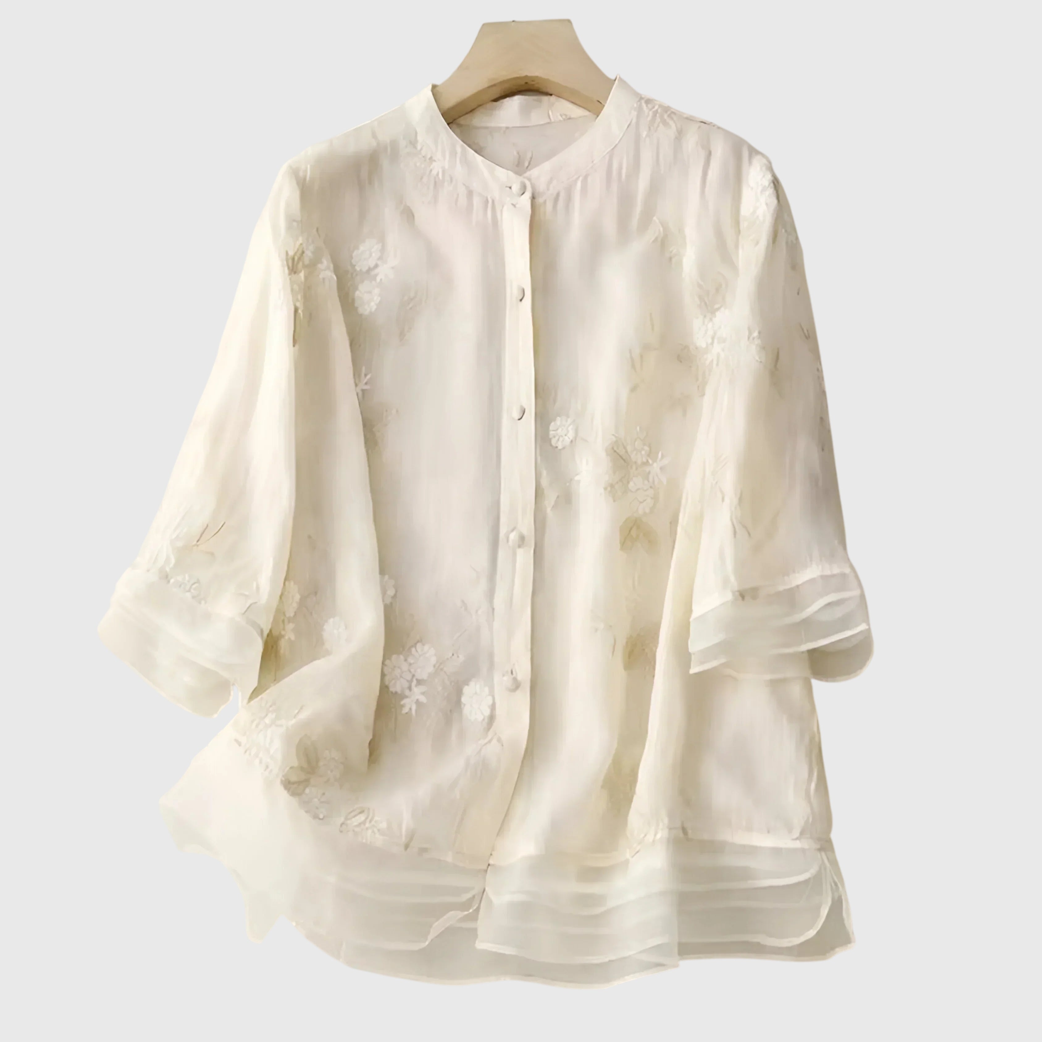 Nellie™ | Chic Floral Embroidered Top