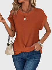 Isa™ | Chic Crew Neck Blouse