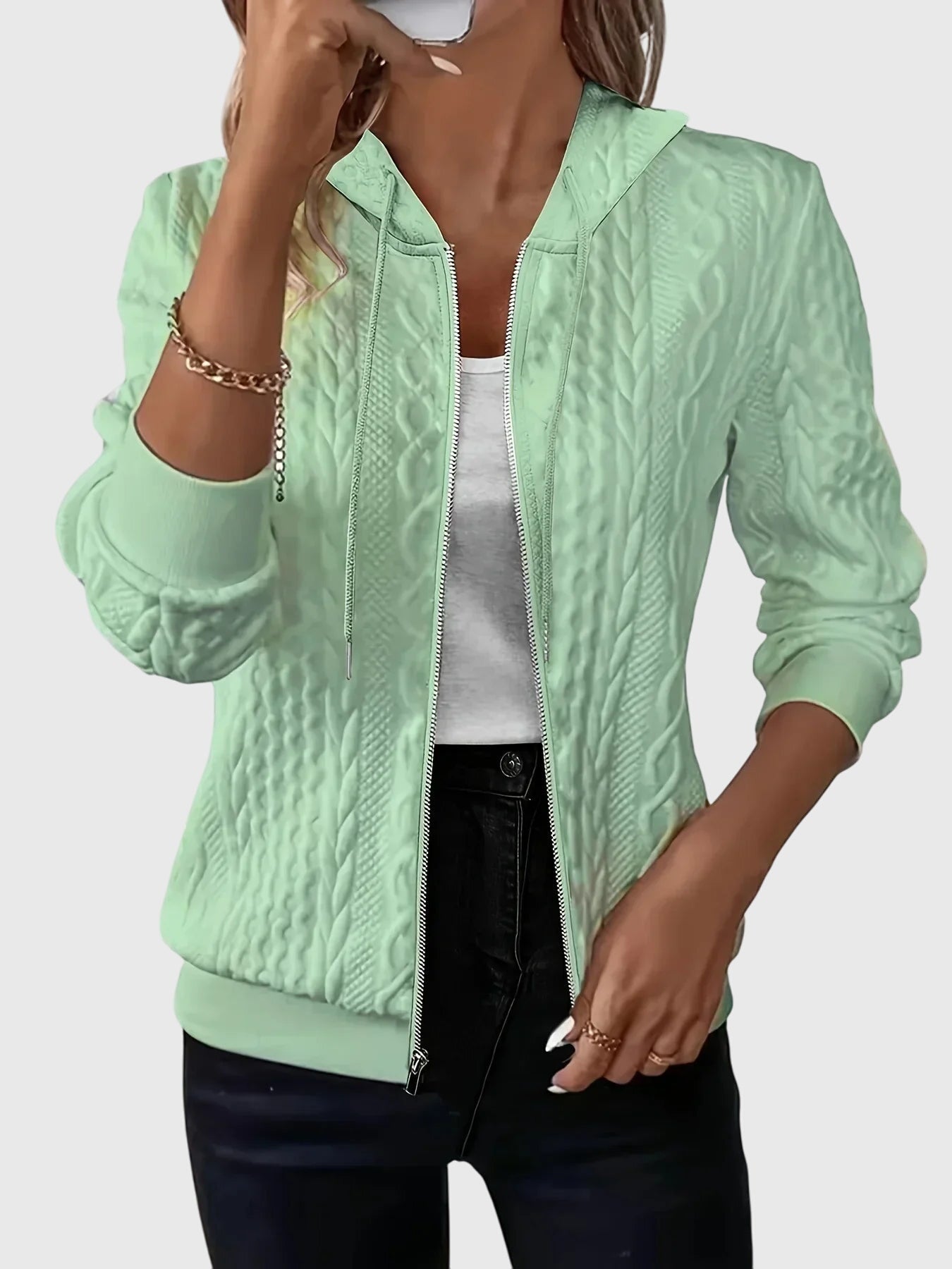 Lena™ Zippered Hoodie