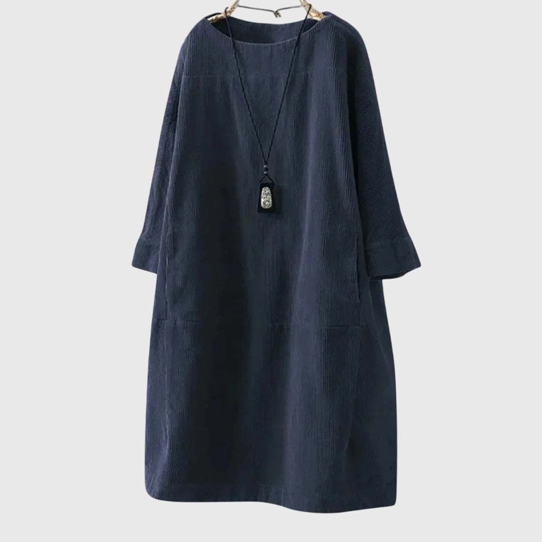 Grace | Easygoing Corduroy Midi Dress