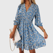 Elisa™ | Floral Dress with Puff Sleeves