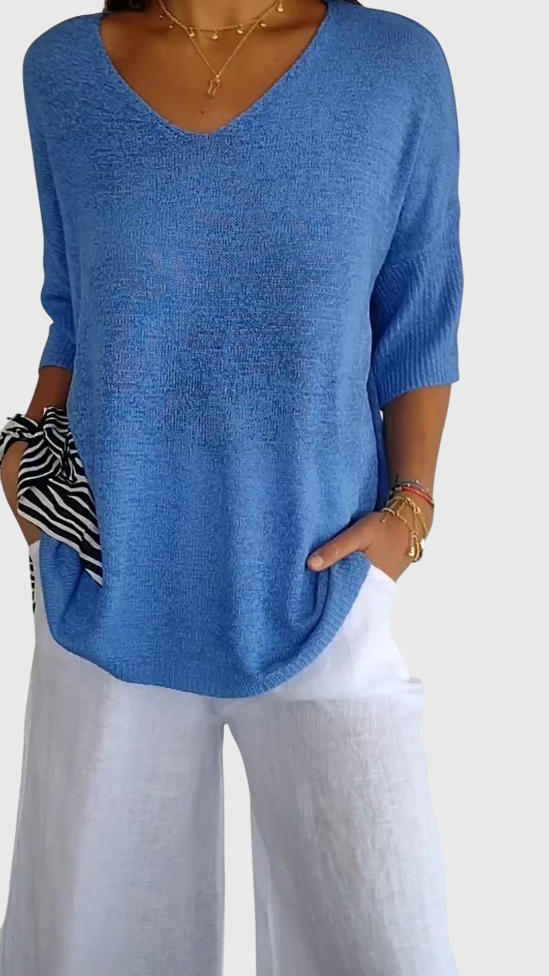 Cassandra™ | Chic V-Neck Blouse
