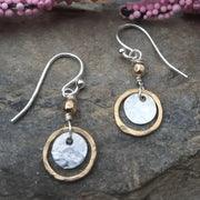 Vintage Gold and Silver Hoop Earrings