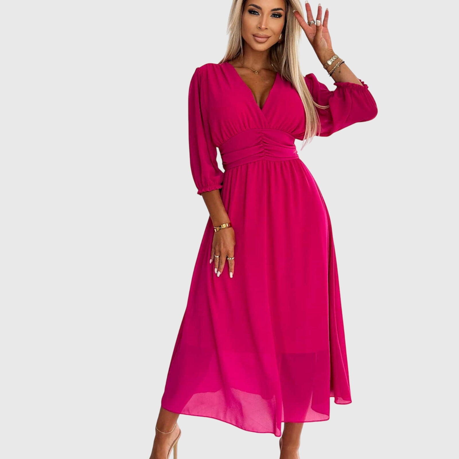 Chloe™ | Airy Silky Chiffon Dress