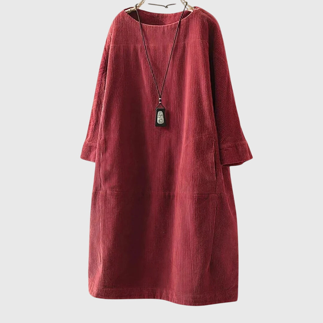 Grace | Easygoing Corduroy Midi Dress