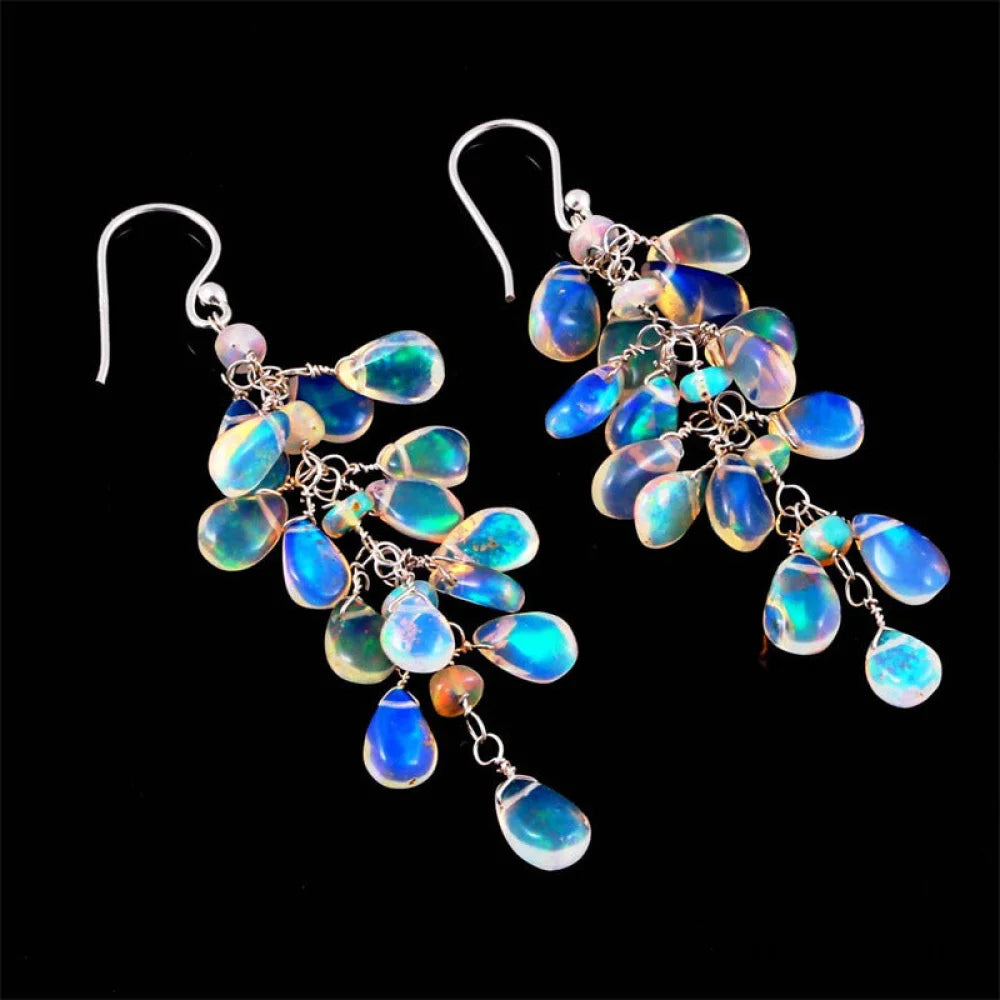 Luminous Moonstone Drop Earrings