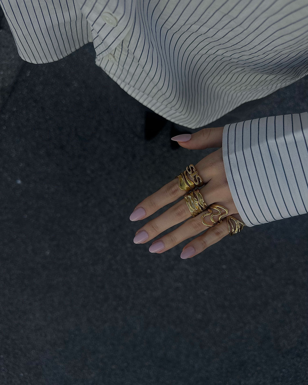 Jaylinette | Oversized 18K Gold Ring