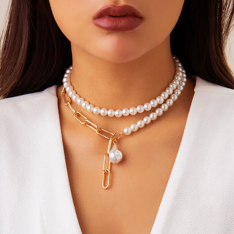 Multi-Layer Vintage Pearl Necklace