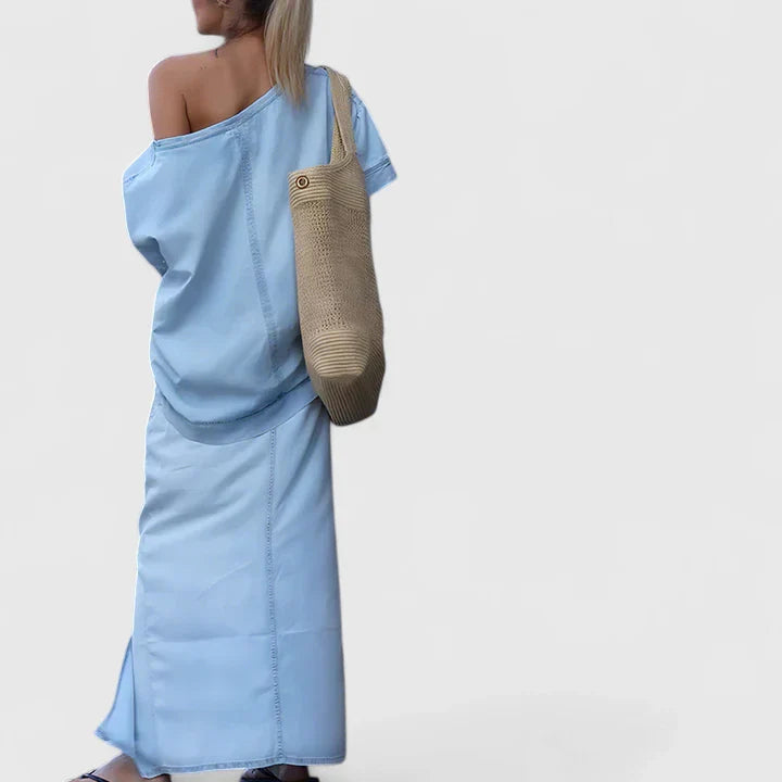 Averlynn | Chic Maxi Skirt Ensemble