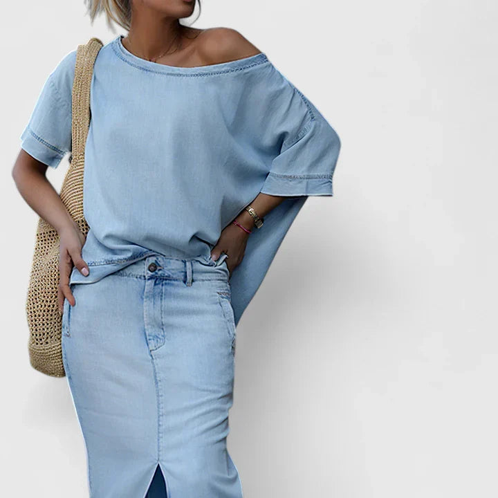 Averlynn | Chic Maxi Skirt Ensemble